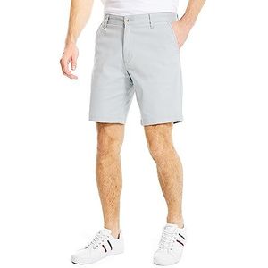 Nautica Mannen Classic Fit Flat Front Stretch Solid Chino Deck Korte Casual, Echte steengroeve, 44