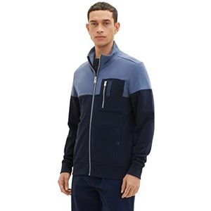 TOM TAILOR Sweatjack voor heren, 10668 - Sky Captain Blue, M