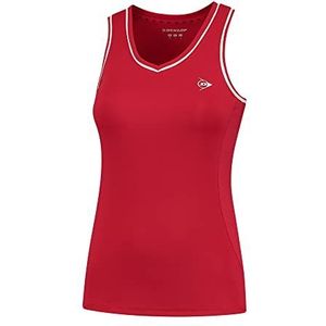 Dunlop Dames Club Ladies Tank TOP Tennis Shirt, Rood, M, rood, M