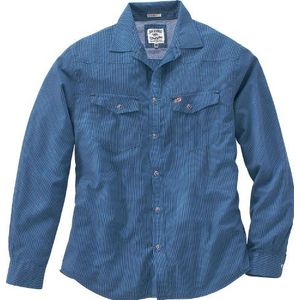 Wrangler Overhemd voor heren - blauw - XXX-Large