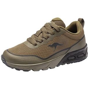 KangaROOS Kx-3500 sneakers voor jongens, Olive Jet Black 8010, 28 EU