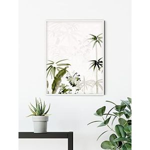 Komar Muurafbeelding - Bamboo Drawing - Grootte: 40 x 50 cm - Poster, kunstdruk, decoratie, woonkamer, slaapkamer (zonder lijst)