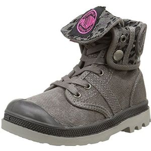 Palladium Baggy Fl K, Derby voor meisjes, Gris 434 Donkergrijs, 35 EU