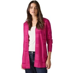 Cecil - Open Cardigan - Sieraden Roze - Lange Gebreide Jas