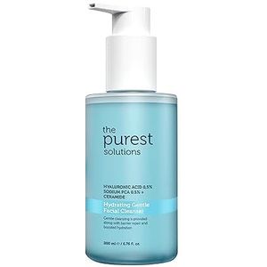 The Purest Solutions Hydrating Gentle Facial Cleanser (0,5% hyaluronzuur en 0,5% natrium PCA Ceramide) - Exfoliërende salicylzuurreiniger voor alle huidtypes - Veganistisch | Dierproefvrij (200 ml)