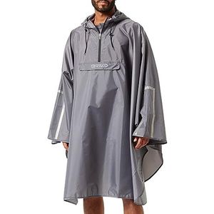 Briko DISTRICT PONCHO, Grijs Md Steel, Eén maat