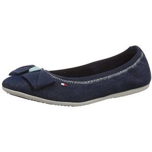 Tommy Hilfiger Dahlia 19D gesloten ballerina's voor meisjes, Blauwe Blau Inkt 284, 35 EU