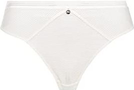 s.Oliver RED LABEL - Beachwear String Zoè - Zwart - Met Smalle Band in Streep-look