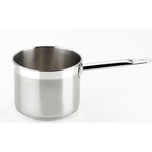 Braisogona Professionele RVS hoge saus Pan, 12 cm, zilver