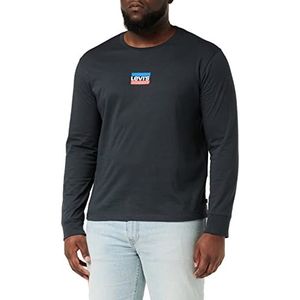 Levi's Long-Sleeve Standard Graphic Tee T-shirt Mannen, Mini Sportswear Pirate Black, L