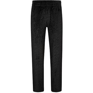 HUGO Fluwelen loungewear-broek voor dames, zwart 1, M