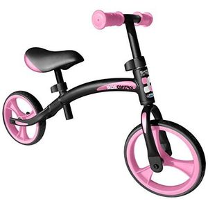 STAMP Laufrad-Black Skids Control Running Bike, voor meisjes, zwart/roze