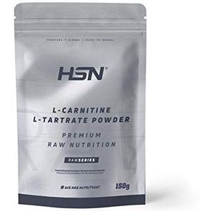 L-Carnitine L-Tartraatpoeder van HSN | Vetverbranding, vermagering, energie en spierherstel | Veganistisch, glutenvrij, lactosevrij, smaakvrij, 150 g.