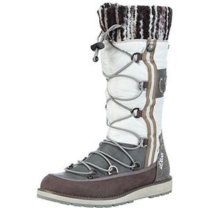 s.Oliver 56213 meisjes warm gevoerde sneeuwlaarzen, Multicolor Grey Offwhite 210, 36 EU