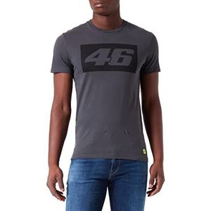 VR 46 Core 46 a Contrast, T-shirt voor heren, donkergrijs, XXL