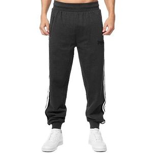 Lonsdale Vesington Joggingbroek voor heren, Marl Anthra/Black/White, L, 117481