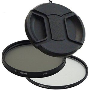 DynaSun Kit Pro 62mm CPL circulaire pol met UV-filter en lensdop CP05 beschermdeksel voor schroefdraad