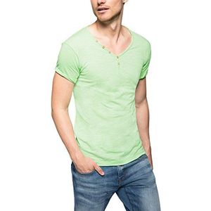 ESPRIT Heren T-Shirt Henley - Regular Fit