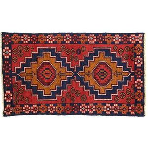 Eden Carpets kezil Vloerkleed Handgeknoopt Bangle, Katoen, veelkleurig, 85 x 142 cm
