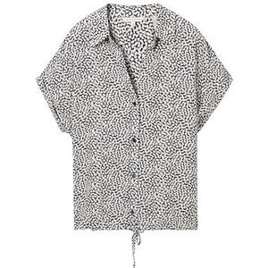 TOM TAILOR Damesblouse, 35891 - Organic Navy Dot Design, 36