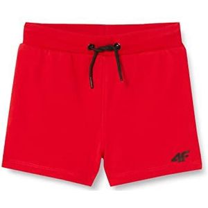 4F JUNIOR CAS Kindershorts, Rood, 122