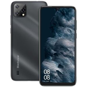 Blackview Mobiele telefoon 4G, A55 (2022) Goedkope Android 11 Smartphone (6,52 inch HD+ 5G WiFi, 4780 mAh, 3 GB RAM/SD-128 GB, 8 MP Triple Achtercamera, Dual SIM) 3 sleuven/Face ID/2 jaar garantie