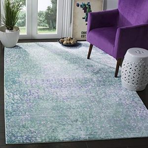Safavieh Vintage geïnspireerd tapijt, MYS977, geweven polyester, blauw/meerkleurig, 90 x 150 cm