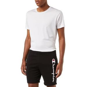 Champion Legacy Authentic Pants-Powerblend Terry Bermuda Shorts voor heren, Zwart, S