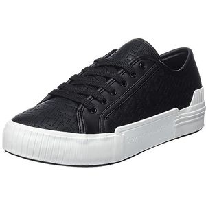 Tommy Hilfiger Vulc gewatteerde mono sneaker voor dames Lo gevulcaniseerd, Zwart, 39 EU