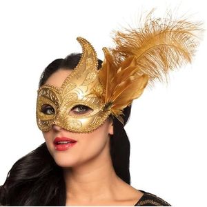 Boland Venetiaans oogmasker, accessoire, kostuum, carnaval, themafeest, Halloween, gemaskerd bal