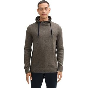 TOM TAILOR heren trui, 37014 - Anthra Olive Brown Mouline, M
