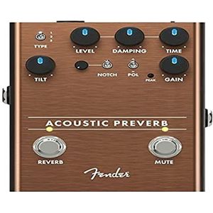 Fender® »ACOUSTIC PREVERB« Vloer Effectpedaal voor akoestische gitaar
