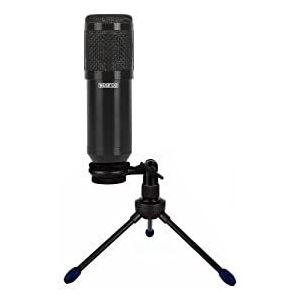 Celly, Streaming-Star-microfoon, Sparco-lijn, pc-microfoon met windfilter, ideaal voor online gaming, met instelbare kantelondersteuning, 20 Hz - 20 kHz, hartpatroon, 1,5 m USB-kabel