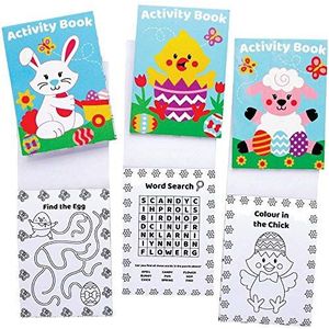 Baker Ross Pasen Mini Activiteitenboeken - Pack van 12, Easter Crafts, Craft for Kids (AX694), Pasen