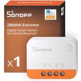 SONOFF Zigbee Smart Switch, geen neutrale geleider nodig, werkt met Alexa & Google Home, vereist Zigbee-gateway