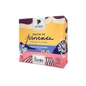 La Corvette - BIO Provence Zeep Vijgenblad - 99% natuurlijke ingrediënten - Handen en Lichaam - 100g - COSMOS ORGANIC