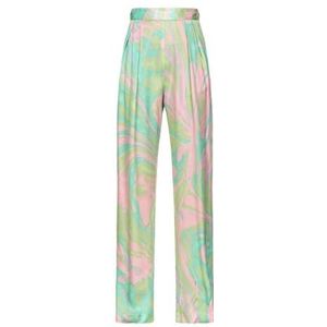 PENATI broek satijn Splash Print, Sn2_Mult.Groen/Roze, 44 NL