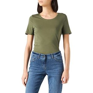 s.Oliver T-shirt voor dames, licht kaki, 42