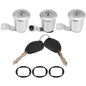 Berlingo 2002 slot, autodeurslot cilinderset met bijpassende sleutels voor Partner Berlingo Xsara Oem 252522 9170.g3 9170.cw(4 * Barrels)(3 * Barrels)+partne slot