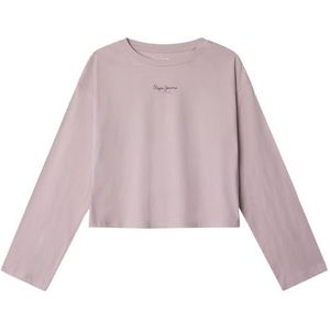 Pepe Jeans Ally T-shirt voor meisjes, paars (licht orchidee paars), 4, Paars (Licht Orchidee Paars), 4 jaar