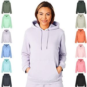 Light & Shade LSLSWT005 Super Soft Touch Loungewear Hooded Sweatshirt Top voor Vrouwen, Lavendel, L