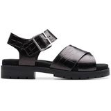 Clarks - Orinoco Cross - Sandalen - Zwart - Leer - Verstelbare Sluiting
