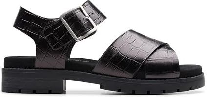 Clarks - Orinoco Cross - Sandalen - Zwart - Leer - Verstelbare Sluiting