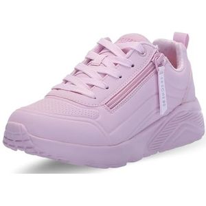 Skechers - Street Girls - Kindersneakers - Lichtroze - Monochromatisch met Veters en 1/4 Ritssluiting