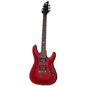 Schecter SGR C1 elektrische gitaar, metaalrood