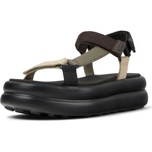 Camper - Pelotas Flota Up - Sandalen - Ecru - Donkerbruin - Kaki - Zwart