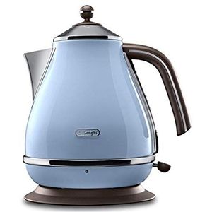 De'Longhi Icona Vintage KBOV 2001.AZ - Waterkoker - Blauw - Bruin