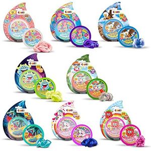 Magic Dough Set van 8 slimme klei in 8 verschillende kleuren, boetseerklei 35 g, BPA-vrij en glutenvrij, set klei knutselen voor kinderen