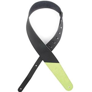 Planet golven gekleurde uiteinden L25W1405 2,5-inch lederen gitaar riem Groen