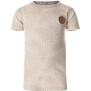 Koko Noko Babyjongens Kokooko Beige Palmblad T-shirt, zand, 68 cm